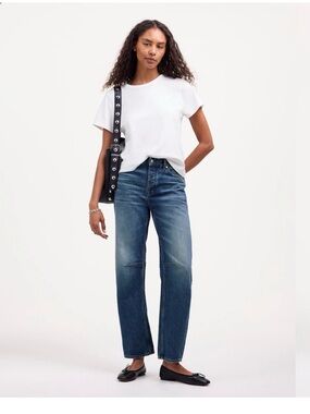 MADEWELL THE DARTED BARREL LEG JEAN IN IRMO WASH